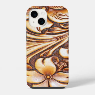 vintage Country geprägtes Leder Western iPhone 6 H 14 Hülle