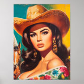 Vintage Country Pin-up Poster (Vorne)