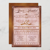 Vintage Country Poster Art Einladung zur Hochzeit (Vorne/Hinten)