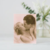 Vintage Couple French Postcard Postkarte (Stehend Vorderseite)
