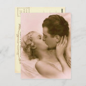 Vintage Couple French Postcard Postkarte (Vorne/Hinten)