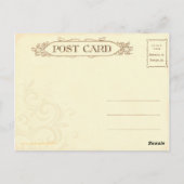 Vintage Couple French Postcard Postkarte (Rückseite)