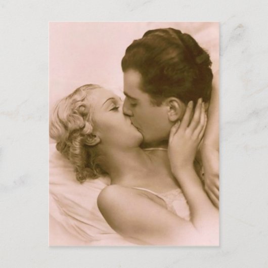 Vintage Couple French Postcard Postkarte (Vorderseite)