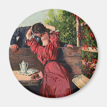 Vintage Couple Kissing Valentines