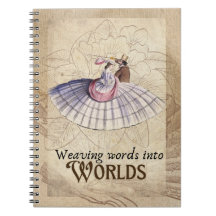 Vintage-Couple-Weaving-Worlds-Notizbuch