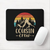 Vintage-Cousin-Crew-Sommercamp Berge Mousepad (Mit Mouse)
