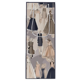 Vintage Couture Illustration Swag Bag Geschenktüte Für Weinflaschen