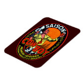 Vintage Cowboy Ale Magnet (Linke Seite)