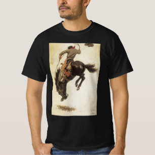 Vintage Cowboy, Bronco Buster Studie von NC Wyeth T-Shirt