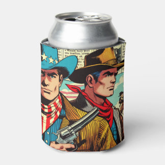 Vintage Cowboy-Comicen Dosenkühler