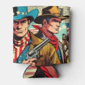 Vintage Cowboy-Comicen Dosenkühler (Vorderseite)