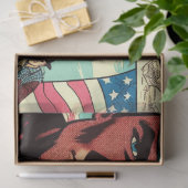 Vintage Cowboy-Comicen Seidenpapier (Geschenk)