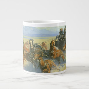 Vintage Cowboy, den nächtlichen Anführer niedermac Jumbo-Tasse