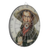 Vintage Cowboy Drinking Weidemann Beer Dartboard Dartscheibe (Vorderseite Links)