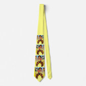 Vintage-Cowboy-Druck Krawatte (Vorderseite)