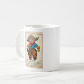 Vintage Cowboy Kaffeetasse (Vorderseite Links)