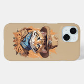 Vintage-Cowboy-Kätzchen-Design Case-Mate iPhone Hülle (Rückseite (Horizontal))