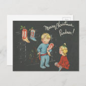 Vintage "Cowboy Kids" Weihnachten (Vorne/Hinten)