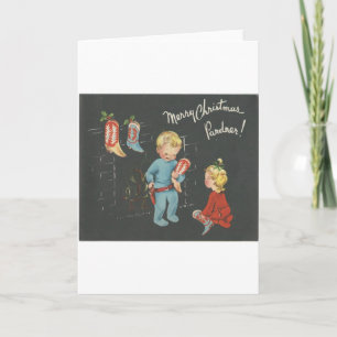Vintage "Cowboy Kids" Weihnachten