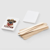 Vintage-Cowboy-Mops-YeePaw-Western-Hund-Illustrati Fächer (Non-assembled)