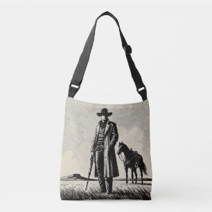 Vintage-Cowboy-Revolverhelden-Tasche Tragetaschen Mit Langen Trägern