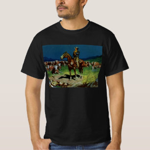 Vintage Cowboy, Rinderzüchter auf der Farm T-Shirt