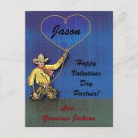 Vintage Cowboy  Romantic Heart