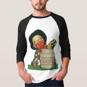 Vintage-Cowboy-Spielzeugpistole Hand im Keksglas T-Shirt