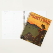 Vintage-Cowboy- und Pferde-Sonnenuntergangs-Wester Planer (Anzeige)