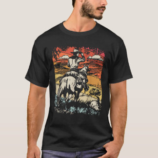 Vintage Cowboy von SamBro Retro Unisex Erwachsene  T-Shirt