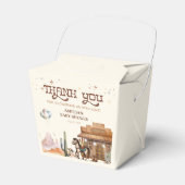Vintage Cowboy Western Thank You Geschenkschachtel (Vorderseite)