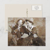 Vintage Cowboys 15 Postkarte (Vorne/Hinten)