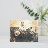 Vintage Cowboys 16 Postkarte (Stehend Vorderseite)