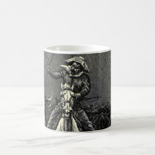 Vintage Cowboys, A Stampede von Frederic Remington Kaffeetasse
