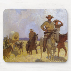 Vintage Cowboys, das Parkman-Outfit von NC Wyeth Mousepad