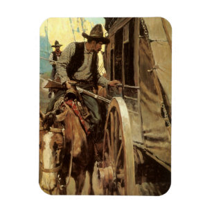 Vintage Cowboys, der bewundernswerte Geächtete Magnet