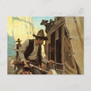 Vintage Cowboys, Der bewundernswerte Outlaw von NC Postkarte