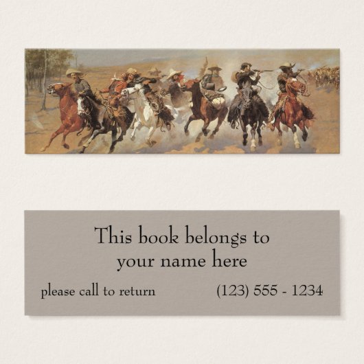 Vintage Cowboys, ein Holzschuh von Remington (Vorne & Hinten)