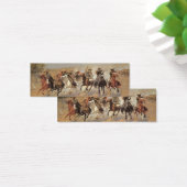 Vintage Cowboys, ein Holzschuh von Remington (Schreibtisch)