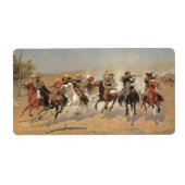 Vintage Cowboys, ein Holzschuh von Remington (Vorne)