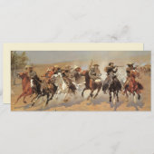 Vintage Cowboys, ein Holzschuh von Remington (Vorne/Hinten)