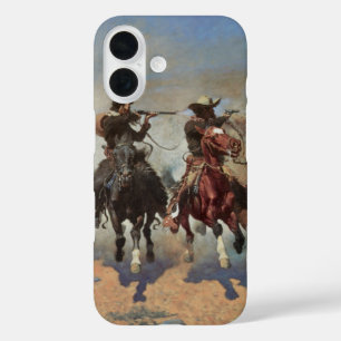 Vintage Cowboys, ein Holzschuh von Remington iPhone 16 Hülle