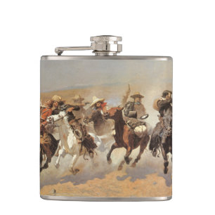 Vintage Cowboys, ein Holzschuh von Remington Flachmann