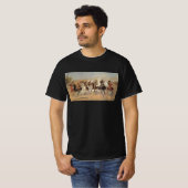 Vintage Cowboys, ein Holzschuh von Remington T-Shirt (Vorne ganz)
