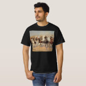 Vintage Cowboys, ein Holzschuh von Remington T-Shirt (Vorne ganz)