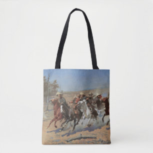 Vintage Cowboys, ein Holzschuh von Remington Tasche
