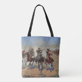 Vintage Cowboys, ein Holzschuh von Remington Tasche (Rückseite)
