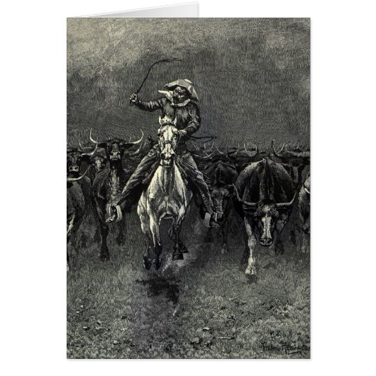 Vintage Cowboys, eine Stampede von Frederic Reming (Vorne)