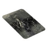 Vintage Cowboys, eine Stampede von Frederic Reming Magnet (Rechte Seite)