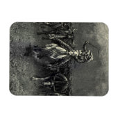 Vintage Cowboys, eine Stampede von Frederic Reming Magnet (Horizontal)